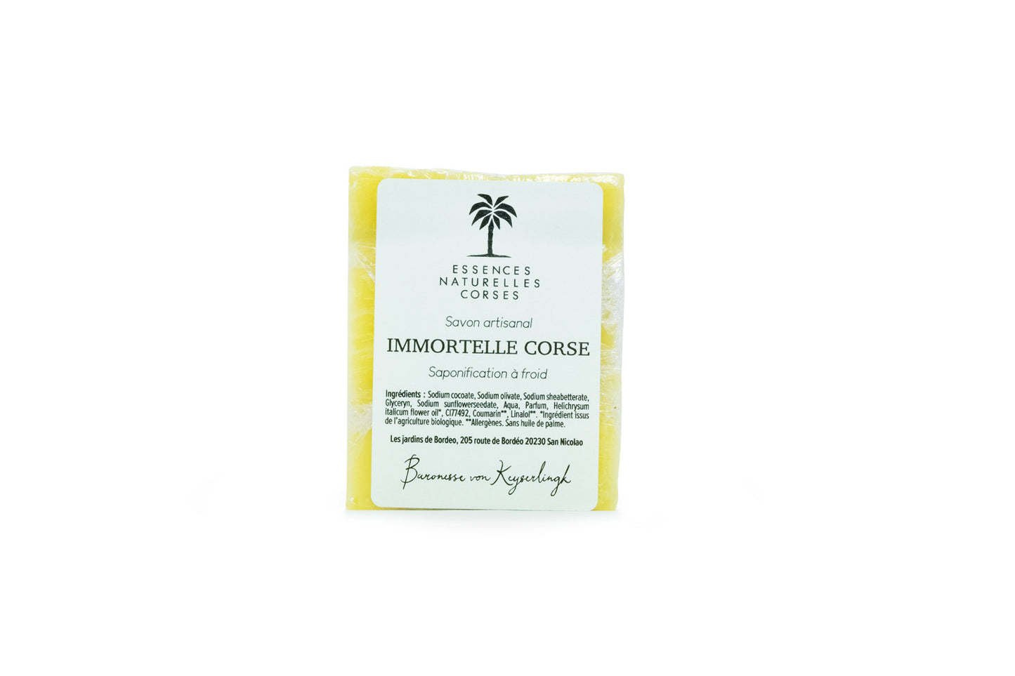 Savon artisanal à l'Immortelle de Corse - 150gr